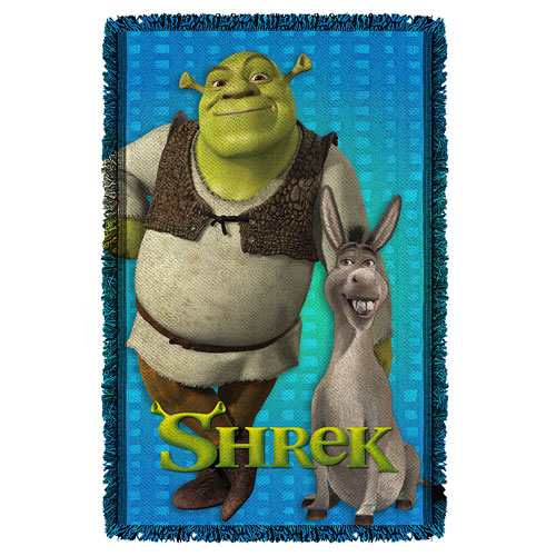 Shrek Pals Woven Tapestry Throw Blanket